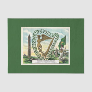 Irlands historische Embleme Seidenpapier