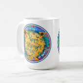 Irlands Huddle Hope Floral Bumblebee Inspirivity Kaffeetasse (Vorderseite Links)