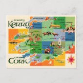 Irlands Kerry & Cork Karte (Vorderseite)
