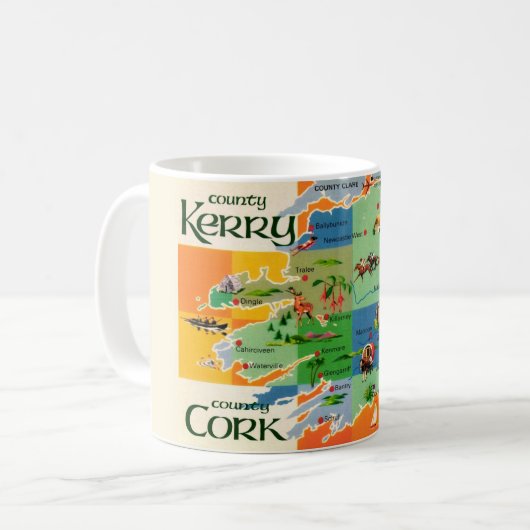 Irlands Kerry & Cork Mug Kaffeetasse (Vorderseite Links)