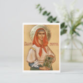 Irlands Orthodoxe Christliches Icon Postkarte (Stehend Vorderseite)