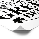 Irlands Patty grün St. Paddy lustig Saint Patricks Poster (Ecke)