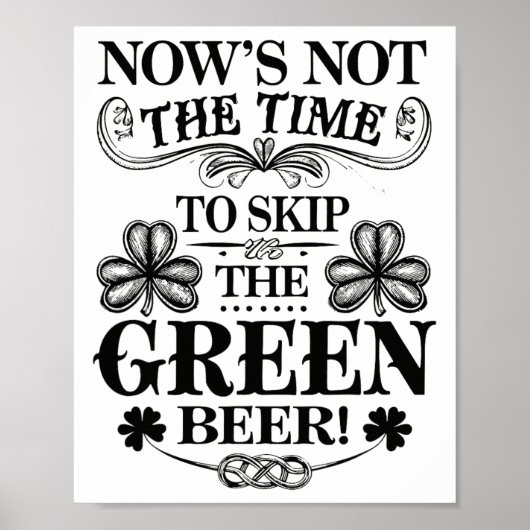 Irlands Patty grün St. Paddy lustig Saint Patricks Poster (Vorne)