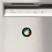 Irlands Rippfahne Magnet (In Situ (Geschirrspüler))