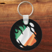 Irlands Rippfahne Schlüsselanhänger (Rückseite)