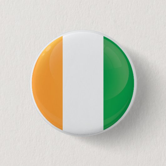 Irlands Round-Icon-Flagge Button (Vorderseite)