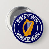 Irlands RundEmblem Button (Vorne & Hinten)