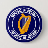 Irlands RundEmblem Button (Vorderseite)