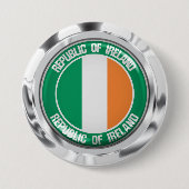 Irlands RundEmblem Button (Vorderseite)