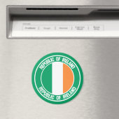 Irlands RundEmblem Magnet (In Situ (Geschirrspüler))