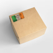 Irlands Rustikale Flaggen-Rücksendeadressen-Aufkle Adressaufkleber