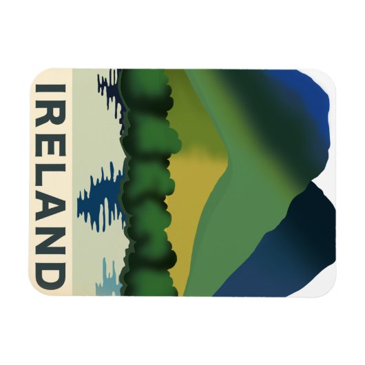 Irlands Vintage Reiseplakat Magnet (Horizontal)
