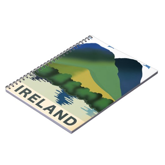 Irlands Vintage Reiseplakat Notizblock (Linke Seite)