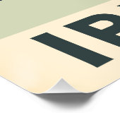 Irlands Vintage Reiseplakat Poster (Ecke)