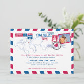 Irleand Airmail | SAVE THE DATE (Stehend Vorderseite)