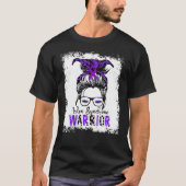 Irlen-Syndrom Warrior-Lila Flachbandwissen T-Shirt (Vorderseite)