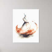 Irling Dervish Illustration Leinwanddruck (Vorderseite)