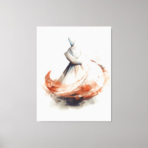 Irling Dervish Illustration Leinwanddruck
