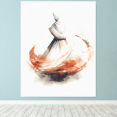 Irling Dervish Illustration Leinwanddruck (Insitu (Holzboden))