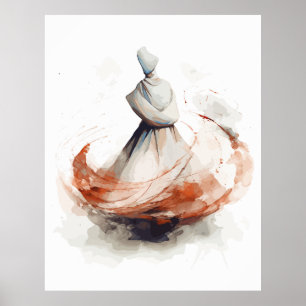 Irling Dervish Illustration Poster