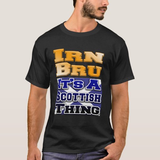Irn Bru Scottish Thing Fun T Shirt Iron Brew Whisk (Vorderseite)