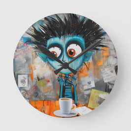 Irodovix Inkwell Morgengrauen Runde Wanduhr