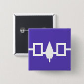 Irokeseconfederacy-Flagge Button (Vorne & Hinten)