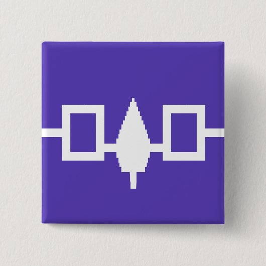Irokeseconfederacy-Flagge Button (Vorderseite)
