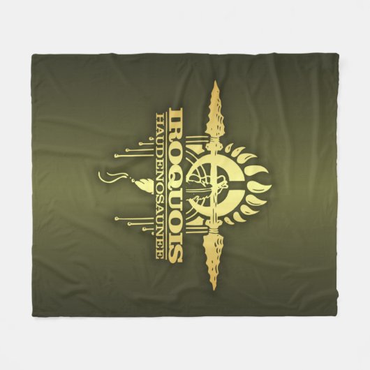 Irokesen 2 fleecedecke (Vorderseite (Horizontal))