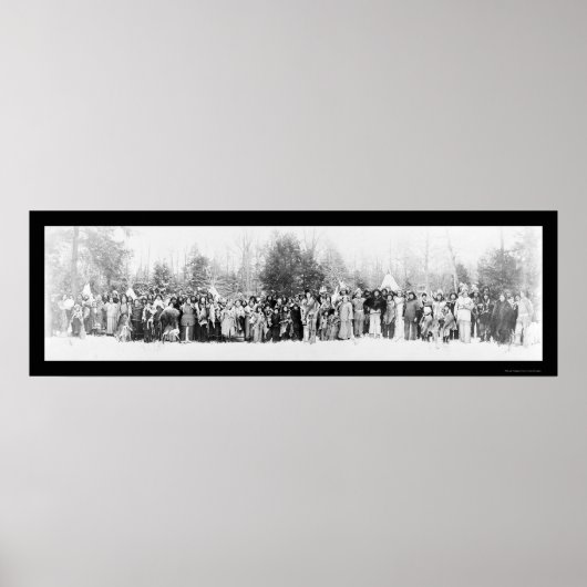 Irokesen-Amerikanische Ureinwohner Foto 1914 Poster (Vorne)