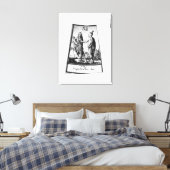 Irokesen-Amerikanische Ureinwohner Leinwanddruck (Insitu (Schlafzimmer))