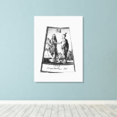 Irokesen-Amerikanische Ureinwohner Leinwanddruck (Insitu (Holzboden))