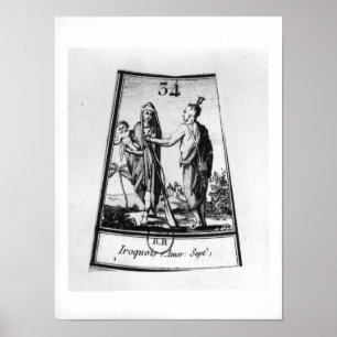 Irokesen-Amerikanische Ureinwohner Poster