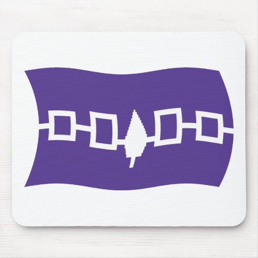 Irokesen-Konföderation Flagge Mauspad (Vorne)