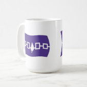 Irokesen-Konföderation-Flaggen-Tasse Kaffeetasse (Vorderseite Links)