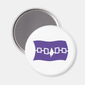 Irokesen-Konföderation-Flaggenmagnet Magnet (Vorderseite/Rückseite)