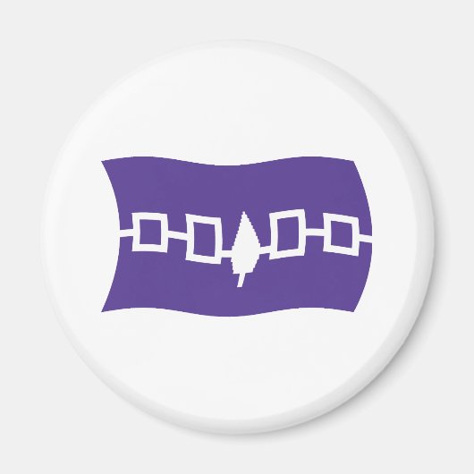Irokesen-Konföderation-Flaggenmagnet Magnet (Vorne)