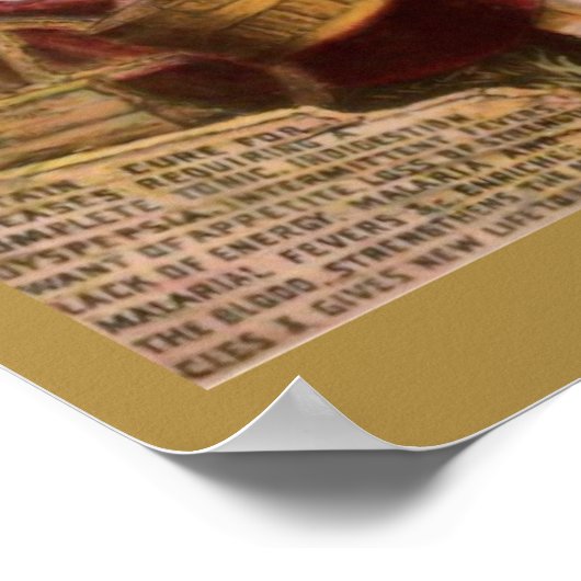 Iron Bitters Health Poster (Ecke)