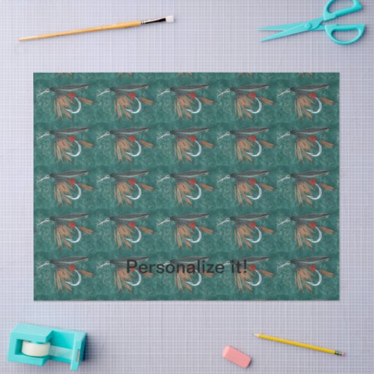 "Iron Blue Dun" Nassfliege, Fliegenbinden, Fliegen Seidenpapier (Basteln)