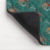 "Iron Blue Dun Tiled" Trout Fly Mousepad (Ecke)