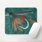 "Iron Blue Dun" Trout Fly Mousepad (Mit Mouse)
