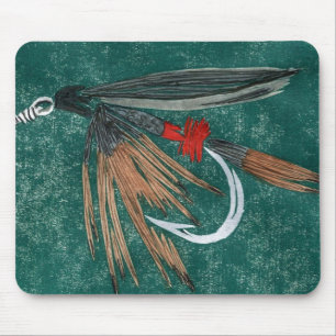 "Iron Blue Dun" Trout Fly Mousepad