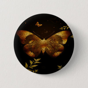 Iron Butterfly Cutout Button