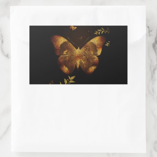 Iron Butterfly Rechteckiger Aufkleber (Tasche)