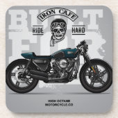Iron Cafe Motorrad Untersetzer | Motorrad-Unterset (Vorderseite)