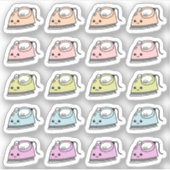 Iron Chores Wäscherei Bügelei Erinnerung Bujo Plan Aufkleber (Vorderseite)