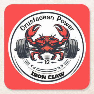 Iron Claw Rechteckiger Pappuntersetzer