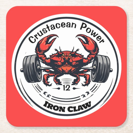 Iron Claw Rechteckiger Pappuntersetzer (Vorderseite)