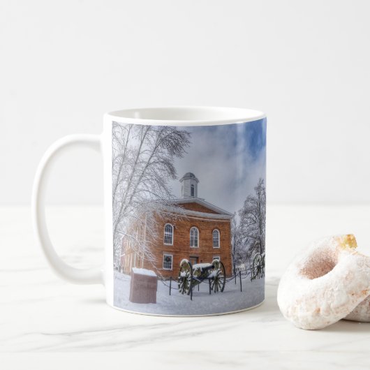 Iron County Courthouse Kaffeetasse (Mit Donut)