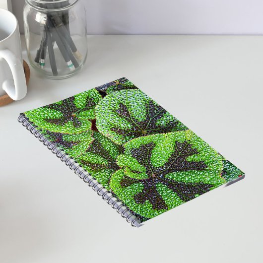 Iron Cross Begonia Floral Notizblock